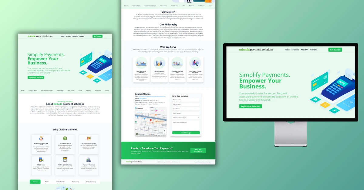 Mimula Payment Solution - Ericks Webs Design